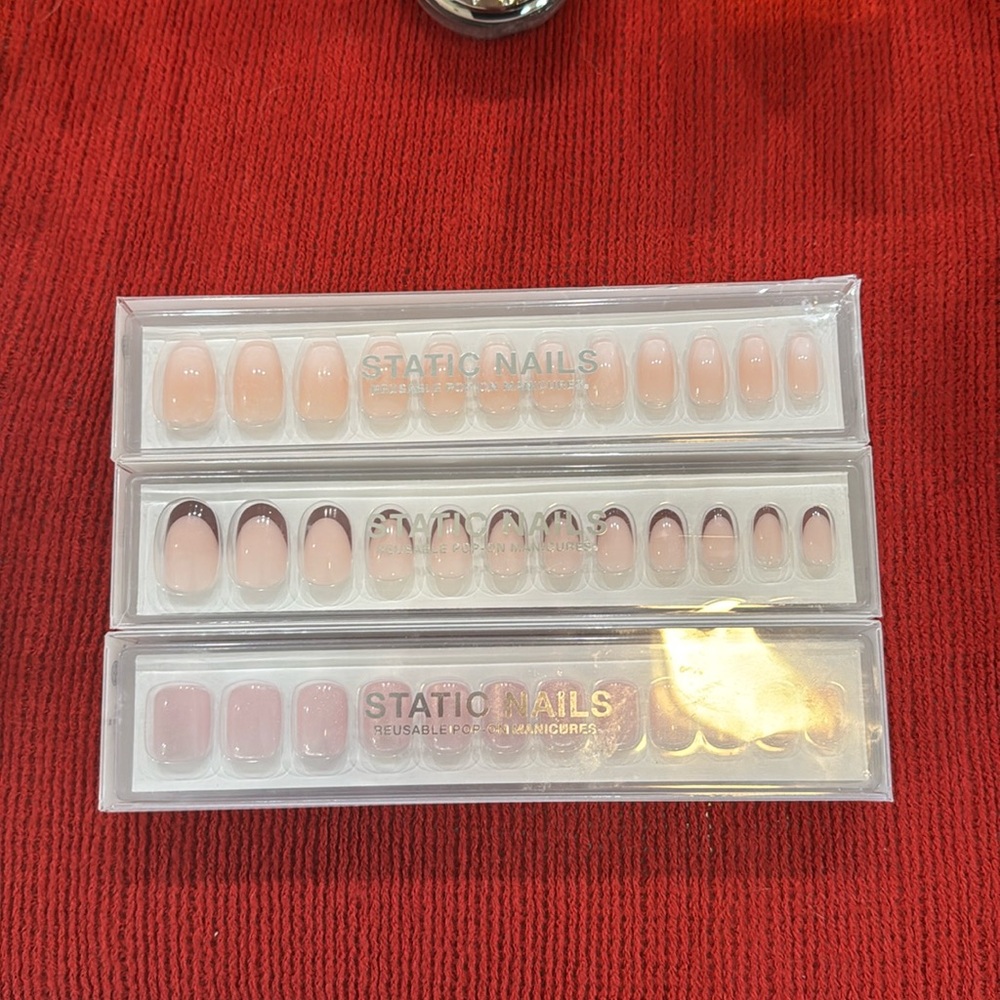 Pop-On Manicures - 3 Packs of Static Nails